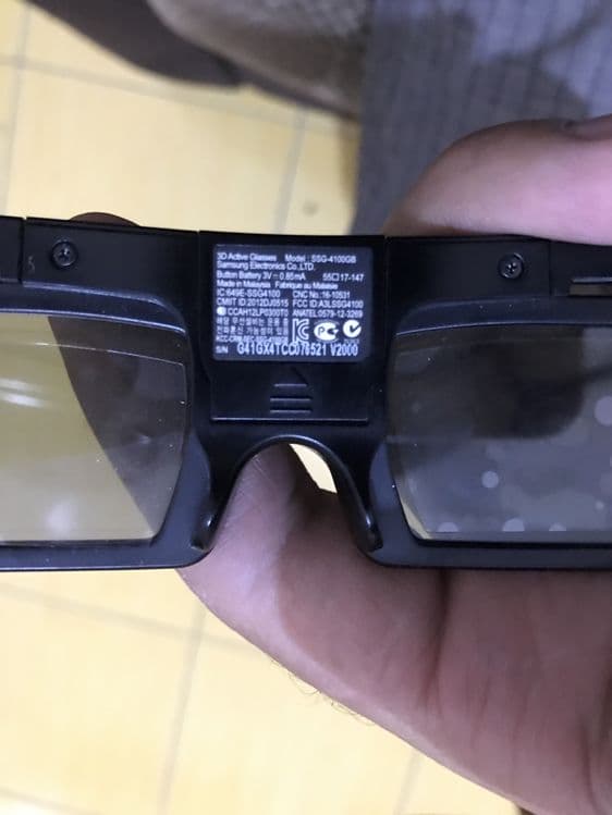 Продаётся 3 d очки samsung model ssg-4100 gb оргинал один шт. — 2