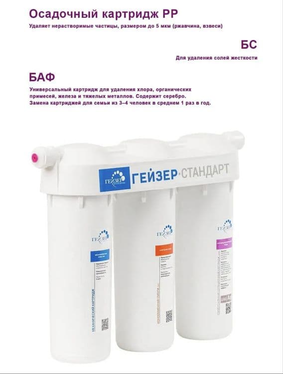 Фильтр Гейзер- стандарт — 3