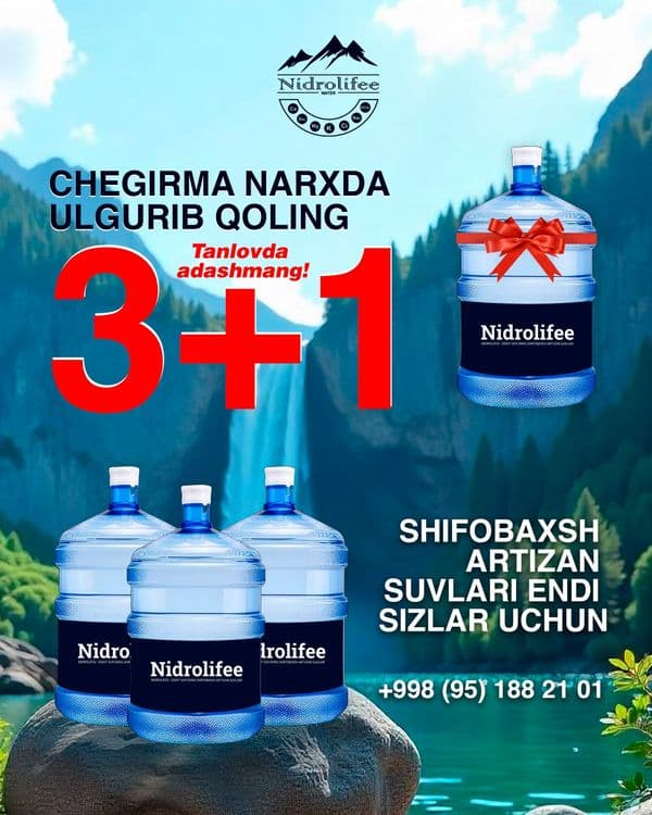 19 litr kuller toza mineral suv yetkazamiz — 1