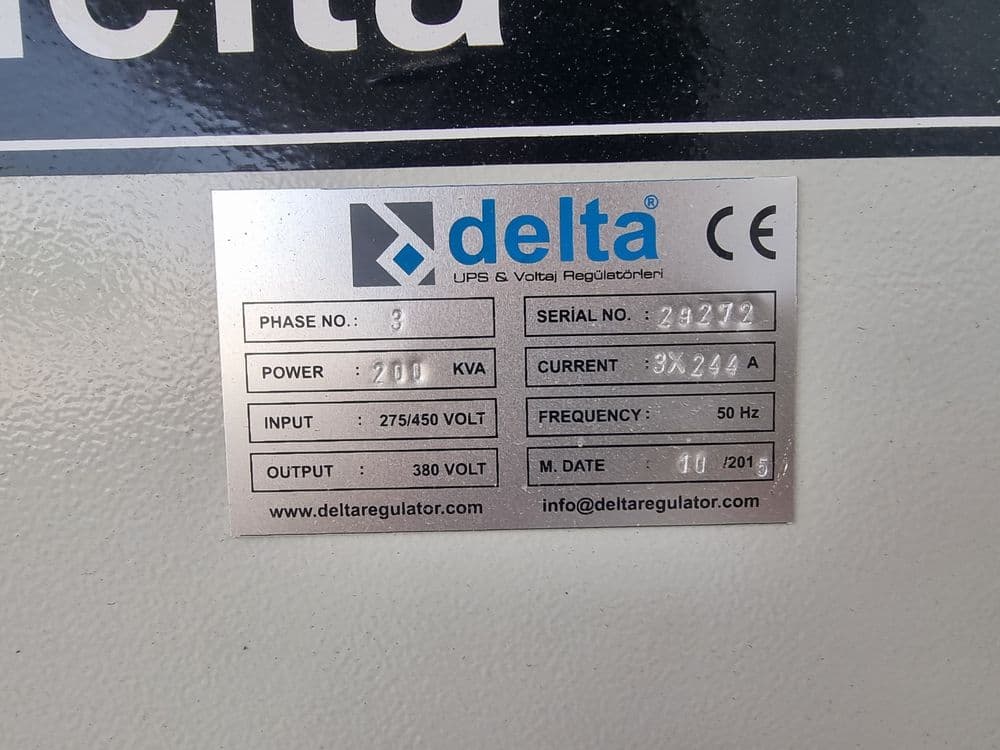 Delta 200 kVa yangi Stabilizatorlar — 5