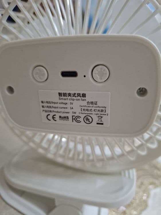 Mini Ventilator Stol Ustiga Quyiladigan Qisqichli — 5