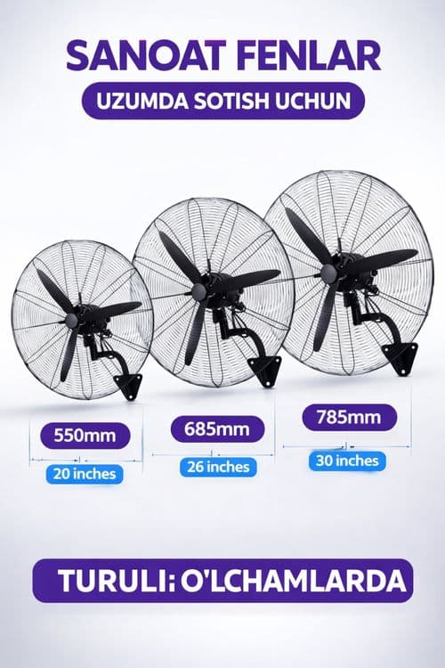 Devorga o‘rnatiladigan sanoat ventilyator (Industrial Wall Fan) — 4