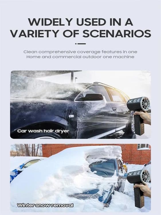 Автомобильный вентилятор Х64 Турбо фен turbo fen 1000 ватт — 7