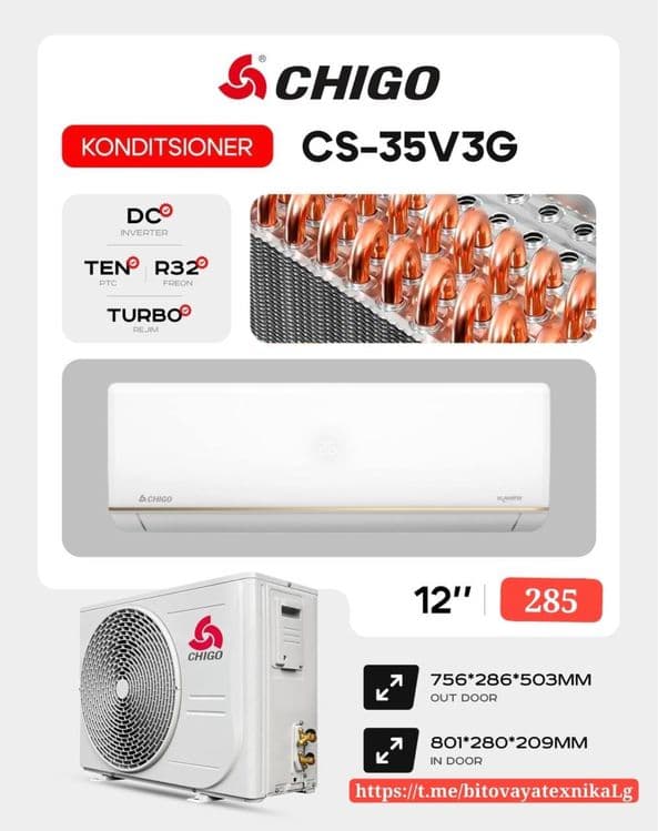Konditioner Chigo 12” 18” 24” zor narxda — 1
