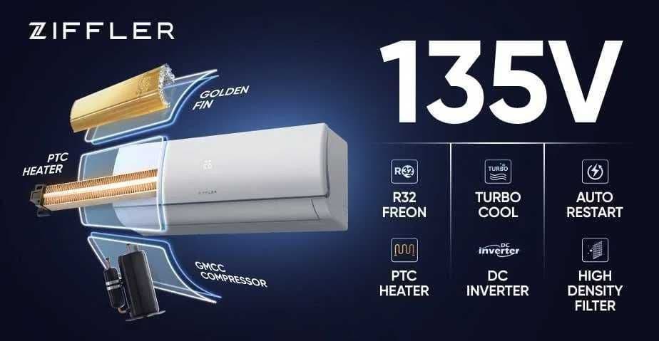 кондиционер ziffler 12 inverter скидка +доставка — 1