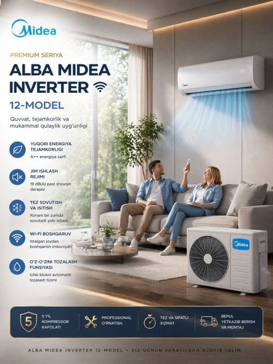 Кондиционер инвертер 12 Midea оригинальный с официальной гарантией — 2