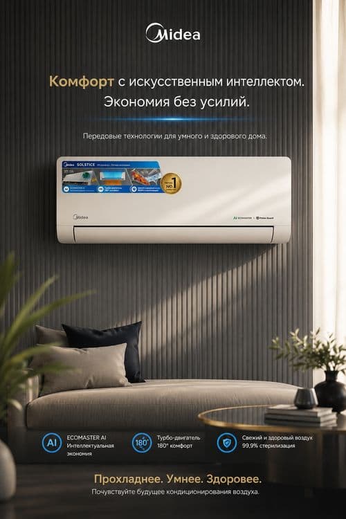 Новинка Кондиционер Midea AlbaPro 12000btu. Kansaner midea Alba pro 12 — 10