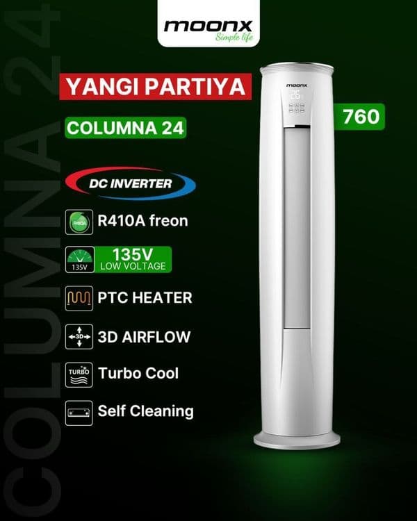 Кондиционер Moonx 24 KOLONNIK COLUMNA Megaskidkada Dostavka Bepul — 1
