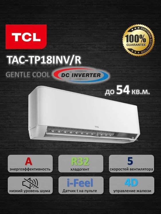 Сплит-система инверторная TCL TAC-TP18, инвертер 18, 3 года гарантия. — 1
