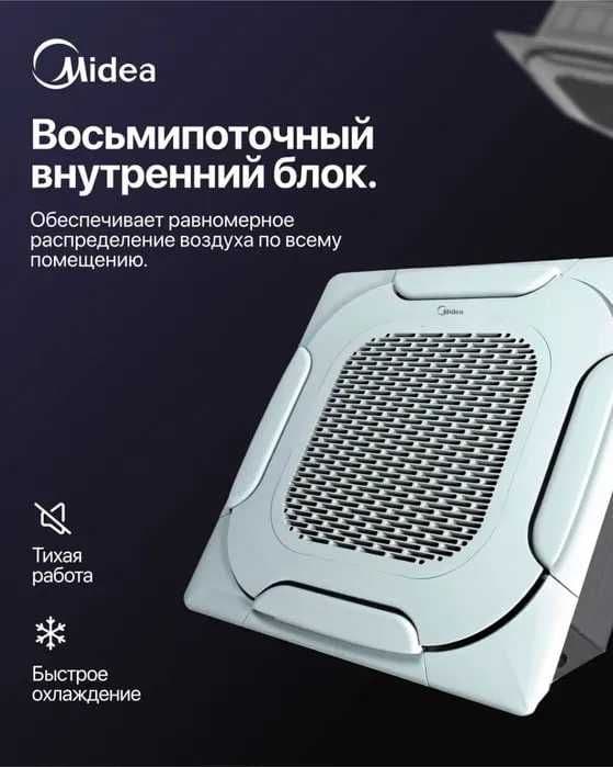Кассетный кондиционер Midea 36,000 (220v) Kita Inverter — 1