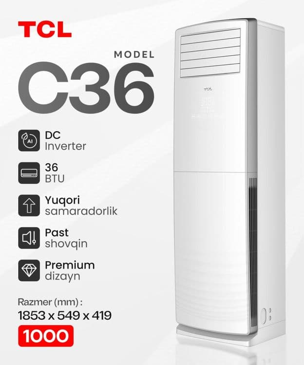 Колонный Кондиционер TCL 36 DC Invertor — 1