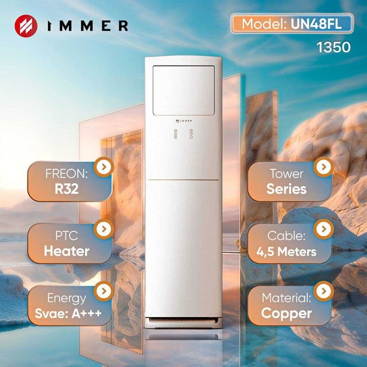 Колонные кондиционеры immer 48-60 мощность, гарантия 3 года, доставка. — 1