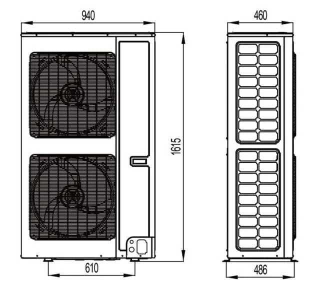 Кондиционер напольный колонного типа GREE 100 INVERTER Optom va donaga — 4