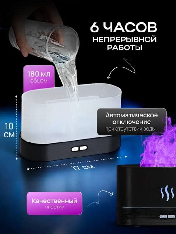 Увлажнитель воздуха, аромадиффузор, ночник — 2