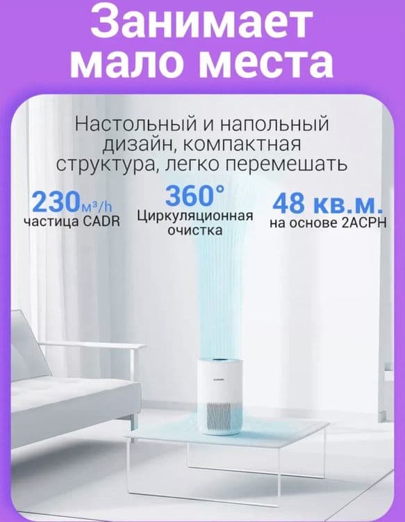 Xiaomi 4 compact 27 квадрат• очиститель.Гарантия havo tozalagich — 6
