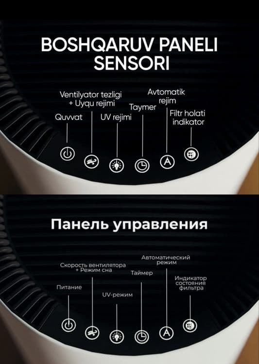 Очиститель и увлажнитель 2in1.Hofmann havo tozalagich namlagich — 16
