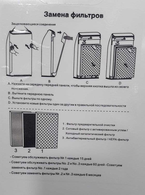 Очиститель воздуха AOTE AT-37121, гарантия год, доставка бесплатно. — 4