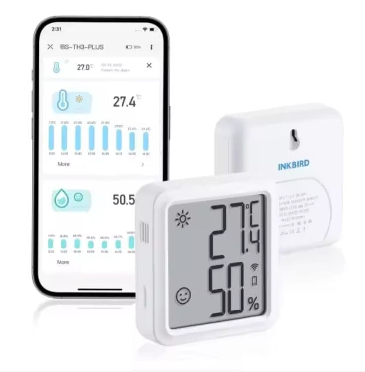 Логгер WIFI Tермометр
влажности INKBIRD, 2,4 ГГц — 1