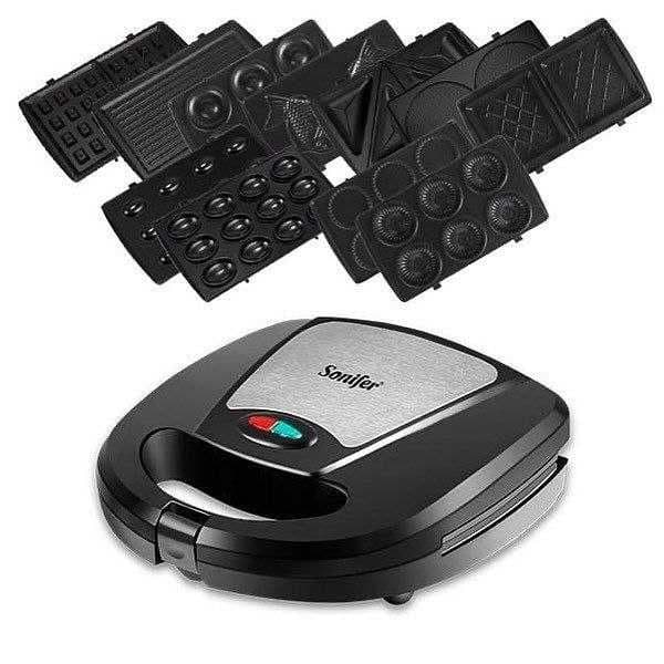 Sonifer 9в1 Сендвичница Тостер Вафельница Toster sf-6123 — 3