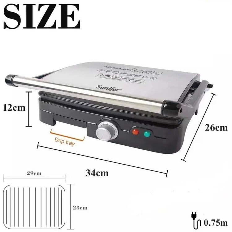 Электрический Гриль Тостер аппарат Toster Sonifer sf-6058 — 8