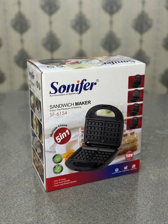 Sonifer 7в1 Тостер сендвичница Tostеr Вафельница  Орешница  sf-6054 — 7
