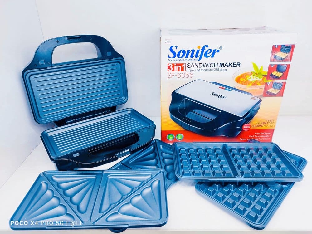 Тостер Вафельница Сендвичница Орешки Toster Vafelnitsa Sonifer 6056 — 1