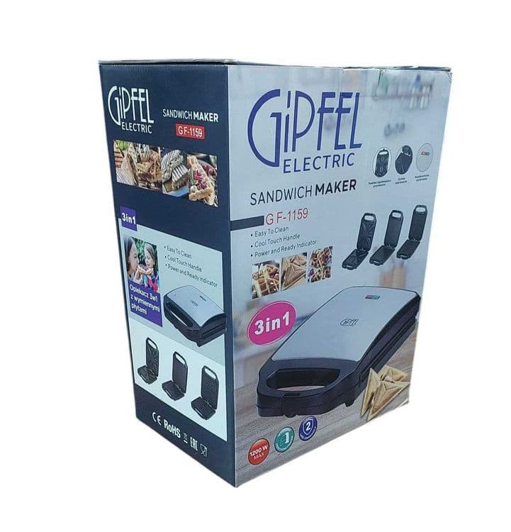 Вафельница 3 в 1  Gipfel GF-1159  vaflenitsa toster sendvich — 1