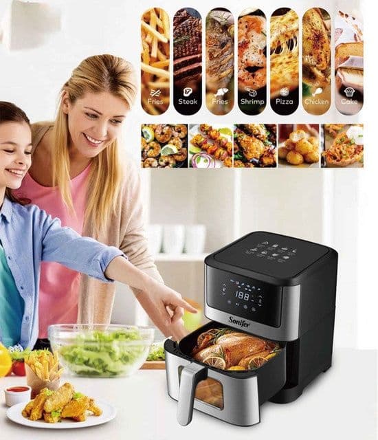 Аэрогриль Фритюрница Мультиварка sonifer sf-1014 Air Fryer aerogril — 2