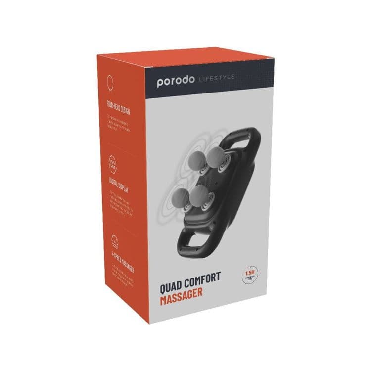Массажер Porodo Lifestyle Quad Comfort - черный — 3