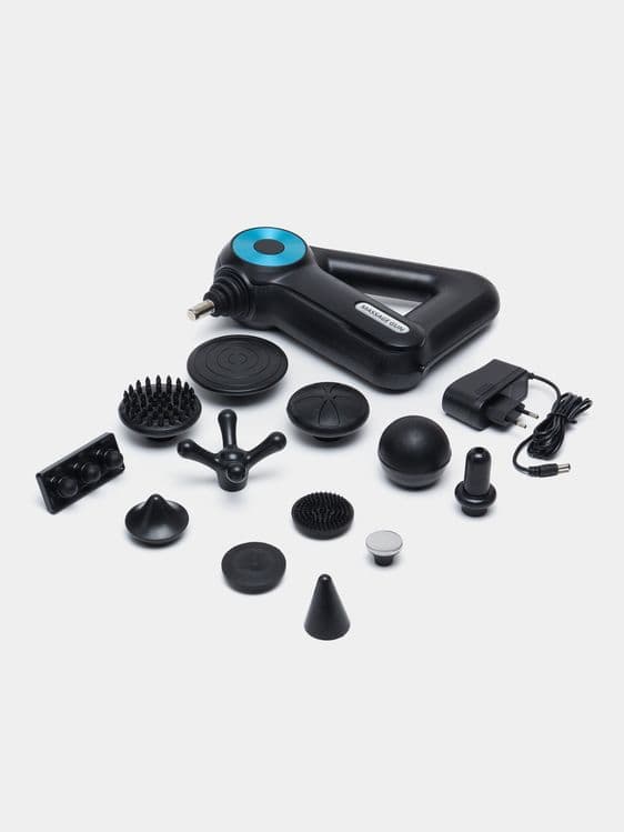 Массажер Massage Gun с 12 насадками Гарантия есть! Доставка есть!. — 2