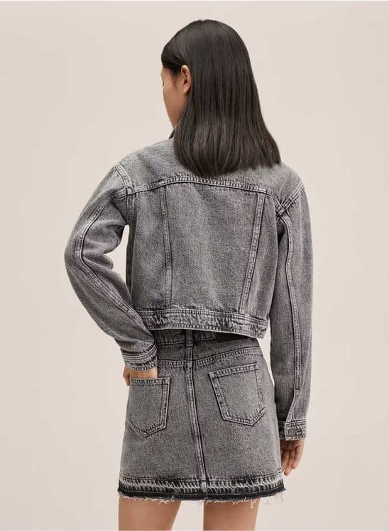 Новые джинсовый комбинезон / куртка+юбка MANGO, размер XS — 12