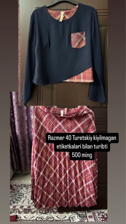 Turetskiy kofta yubka yengi uzun — 2