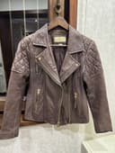 Кожаная куртка Michael Kors, б/у, в хорошем состоянии