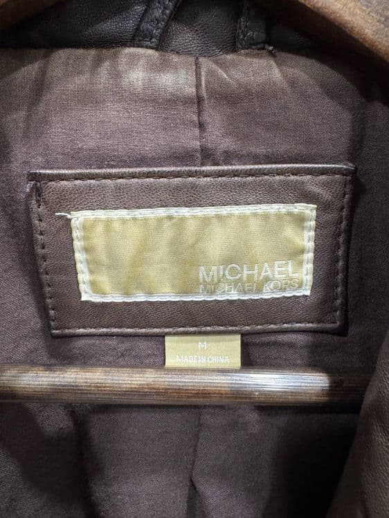 Кожаная куртка Michael Kors, б/у, в хорошем состоянии — 2