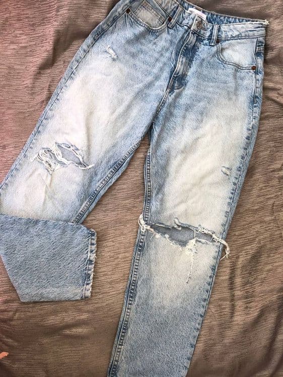 джинсы рванки Zara — 1