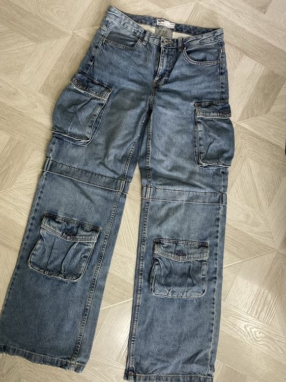 Джинсы карго BERSHKA — 1