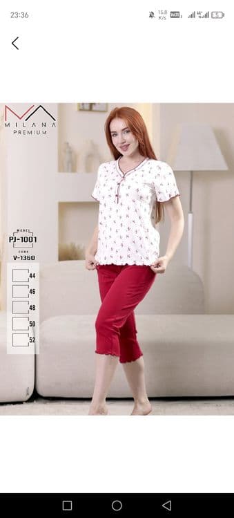 Pijama ayollar uchun, razmer 48 va 50 — 1