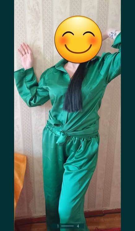 Продам новый атласный костюм — 1
