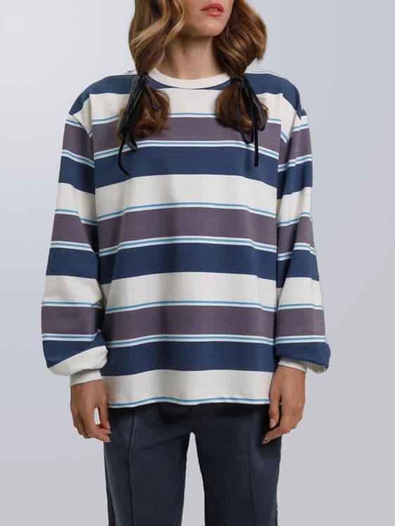лонгслив в полоску, unisex — 2