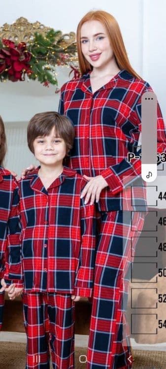 Пижама новогодние для всей семьи — 14