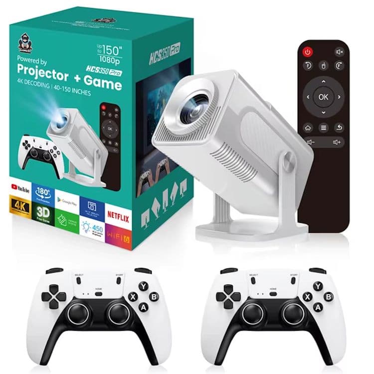 HCS350Pro — Portativ o‘yin pristavkasi konsol proyektorli, Wi-Fi  at11 — 1