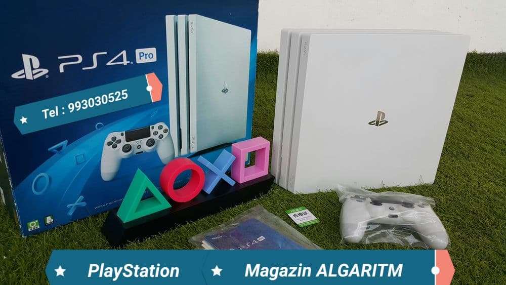Playstation 4. PRO { 4K }. HDR. + Joystick + Games. — 2