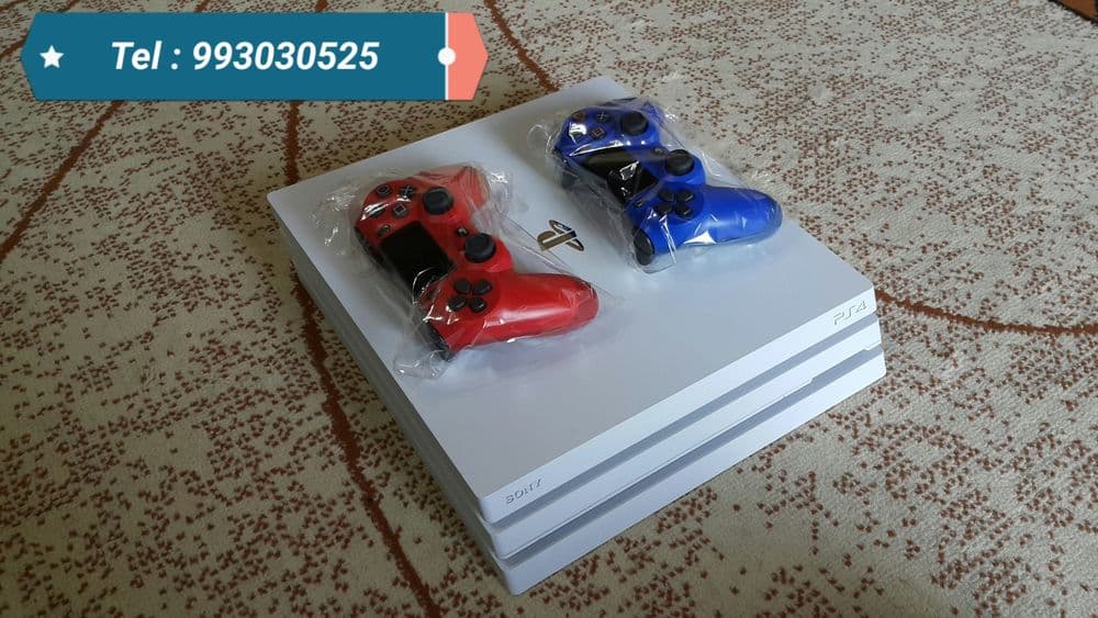 Playstation 4. PRO { 4K }. HDR. + Joystick + Games. — 5