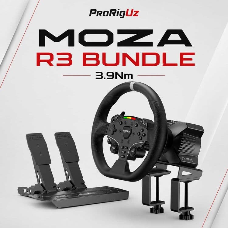 Moza R3 Bundle Игровой руль комплект DD база 3.9 Nm simulator — 1