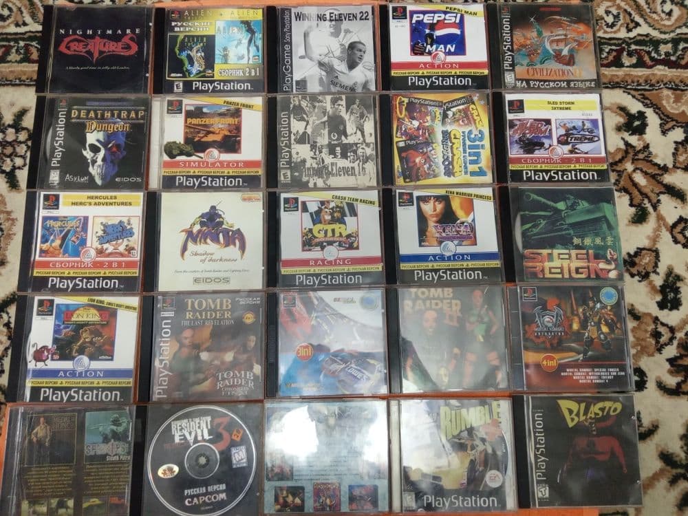 Playstation 1 +2 оригинал чипланган — 12