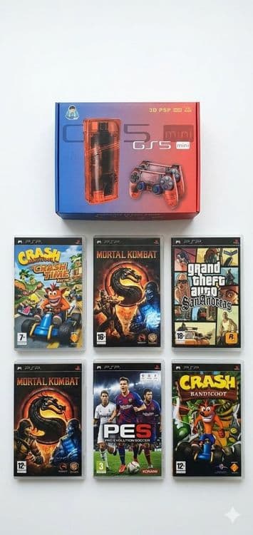 Game stick  GS5 PlayStation 1 psp игры  приставка — 2