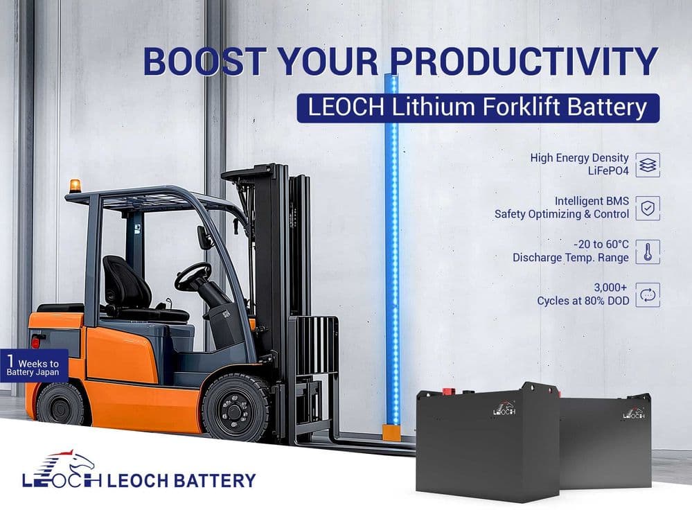 Тяговый литиевый аккумулятор для погрузчика 24V 48V 80V Leoch LiFePO4 — 7