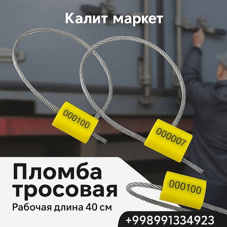 Тросли ва пластик пломбалар объектларни ноқонуний киришдан ҳимоя — 1