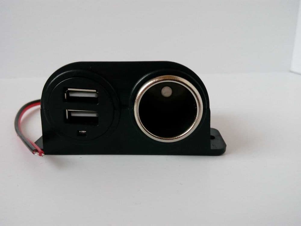 Блок гнездо прикуривателя + 2 usb — 1