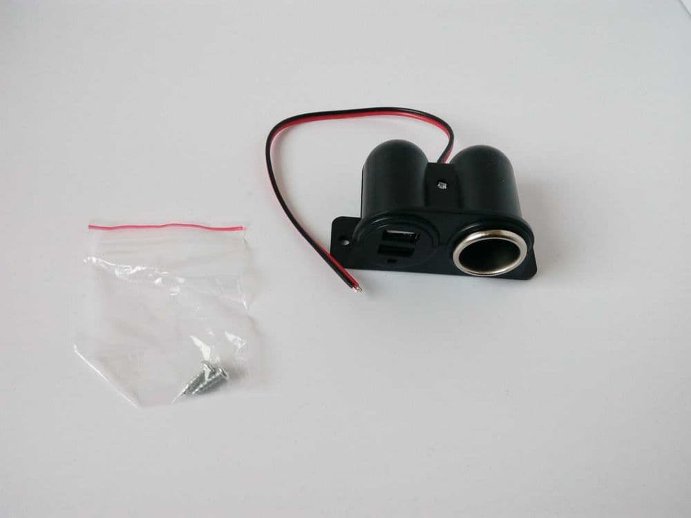 Блок гнездо прикуривателя + 2 usb — 2